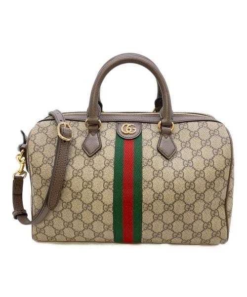 GUCCI OPHIDIA MEDIUM BOSTON BAG: GUCCI Ophidia Medium Boston Bag Brand: GUCCI Type/Style: Handbag Material: Gg Pattern Coated Fabric Color: Beige Size: H:18.0cm / W:30.0cm / D:15.0cm Accessories: None Accessories Notice: