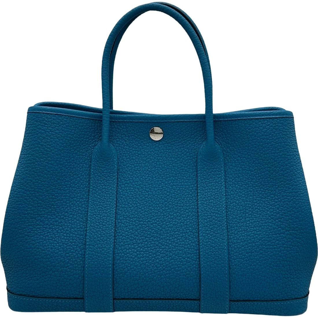 HERMES GARDEN BLUE ZANZIBAR SHW NEGONDA: HERMES Garden Blue Zanzibar SHW Negonda Brand: HERMES Type/Style: Handbag Material: Negonda Color: Blue Zanzibar / SV Hardware Size: W: 30cm / H: 21cm / D: 13.5cm Accessories: None Accessories