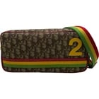 CHRISTIAN DIOR TROTTER RASTA COLOR SHOULDER BAG C: Christian Dior Trotter Rasta Color Shoulder Bag C Brand: Christian Dior Type/Style: Handbag Material: Pvc Color: Beige / SV Hardware Size: W: 28cm / H: 13.5cm / D: 7cm Accessories: None Ac