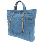 CHANEL MAXI SHOPPING BAG COCO MARK DENIM BLUE (1 of 3)