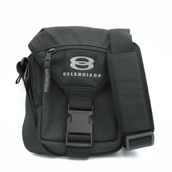 BALENCIAGA UNITY CROSSBODY POUCH NYLON BLACK (1 of 4)