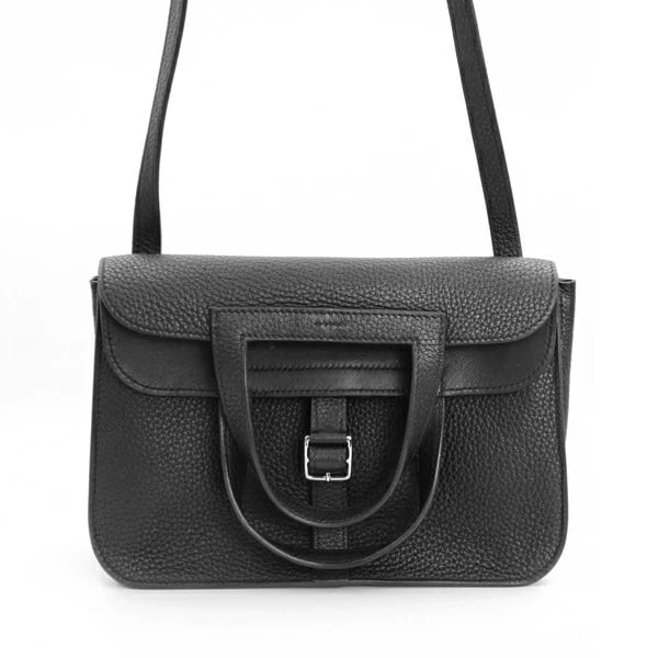 HERMES 25 TAURILLON CLEMENCE BLACK SHOULDER BAG: Hermes 25 Taurillon Clemence Black Shoulder Bag Brand: Hermes Type/Style: Handbag Material: Taurillon Clemence Color: Black Size: W: 24.5cm ? H: 16.5cm ? D: 7.5cm Accessories: None Access