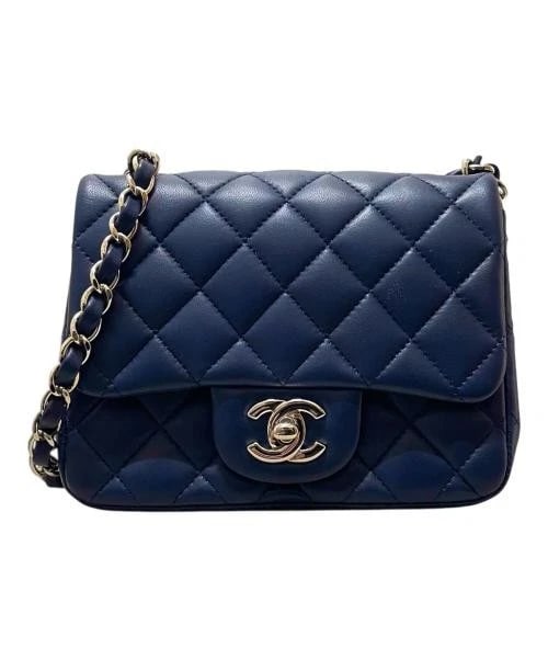 CHANEL MINI MATELASS CHAIN SHOULDER BAG: CHANEL Mini Matelass Chain Shoulder Bag Brand: CHANEL Type/Style: Handbag Material: Lambskin Color: Navy Size: H:12.0cm / W:17.0cm / D:7.0cm Accessories: None Accessories Notice: When purc