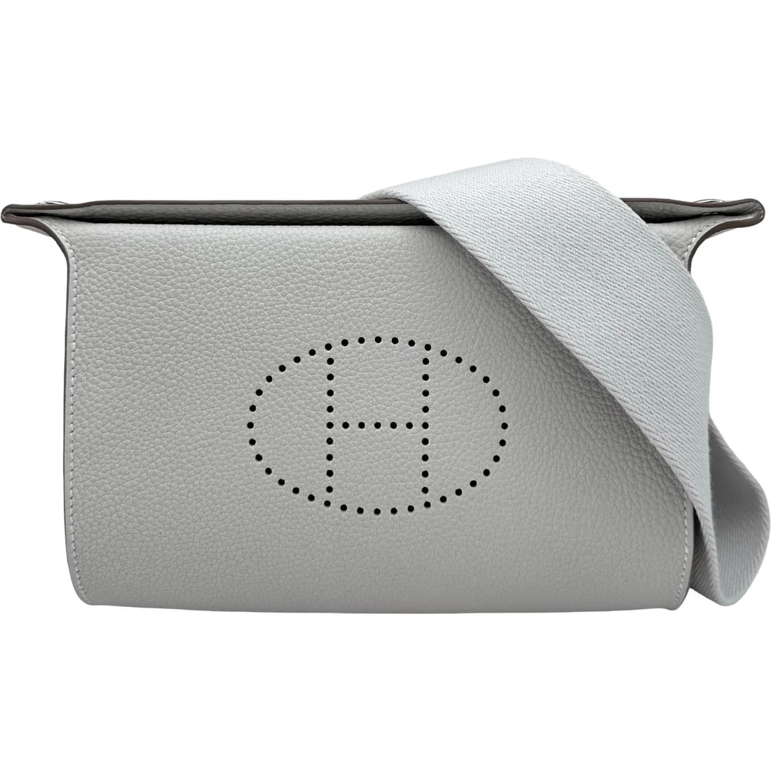 HERMES VIDOPOCH B SHW TOGO SHOULDER BAG: HERMES Vidopoch B SHW Togo Shoulder Bag Brand: HERMES Type/Style: Handbag Material: Togo Color: GeriPerl / SV Hardware Size: W: 21cm / H: 14cm / D: 5cm Accessories: None Accessories Notice