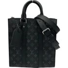 LOUIS VUITTON BLACK MONOGRAM ECLIPSE SHOULDER BAG: LOUIS VUITTON Black Monogram Eclipse Shoulder Bag Brand: LOUIS VUITTON Type/Style: Handbag Material: Monogram Eclipse Color: black Size: W: 25.5cm / H: 27.5cm / D: 4.5cm Accessories: None Accessories