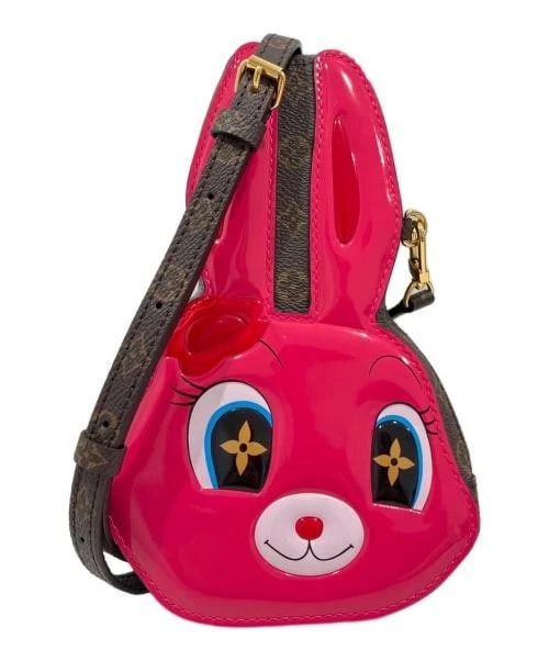 LOUIS VUITTON WALLET ON CHAIN RABBIT: Louis Vuitton Wallet On Chain Rabbit Brand: LOUIS VUITTON Type/Style: Handbag Material: Monogram Canvas Color: Shocking Pink X Brown Size: H:21.5cm / W:14.0cm / D:4.5cm Accessories: None Accessories