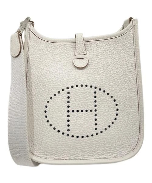 HERMES EVELYNE TPM GRIS PERLE CLEMENCE LEATHER: HERMES Evelyne TPM Gris Perle Clemence Leather Brand: HERMES Type/Style: Handbag Material: Taurillon Clemence Color: Griper Size: H:18.5cm / W:14.5cm / D:5.0cm Accessories: None Accessories Notice: