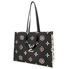 LOUIS VUITTON WILD AT HEART CAPSULE COLLECTION ONTHEGO: LOUIS VUITTON Wild at Heart Capsule Collection Onthego Brand: Louis Vuitton Type/Style: Tote Bag Material: Pvc Color: Black Size: W: 41.5cm (bottom) / H: 32.5cm / D: 17.5cm Accessories: None