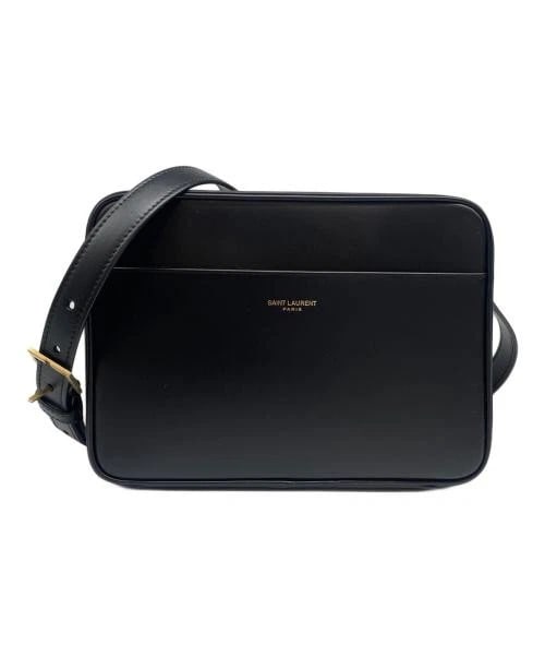 SAINT LAURENT PARIS DAILY CAMERA CASE: Saint Laurent Paris Daily Camera Case Brand: Saint Laurent Paris Type/Style: Handbag Material: Smooth Leather Color: Black Size: H:15.5cm / W:21.0cm / D:7.0cm Accessories: None Accessories Notice: