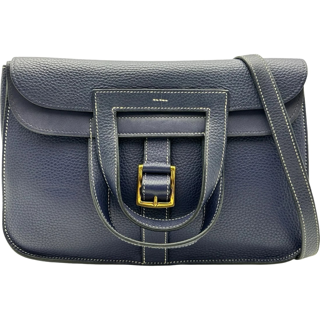 HERMES ARZANE 31 SAPHIR GHW TAURILLON SHOULDER BAG: HERMES Arzane 31 Saphir GHW Taurillon Shoulder Bag Brand: HERMES Type/Style: Handbag Material: Taurillon Color: Blue Saphir / GD Hardware Size: W: 31cm / H: 28cm / D: 9cm Accessories: None