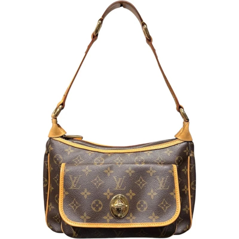 LOUIS VUITTON BROWN MONOGRAM CANVAS CROSSBODY: Louis Vuitton Brown Monogram Canvas Crossbody Brand: LOUIS VUITTON Type/Style: Handbag Material: Monogram Canvas Color: brown Size: W: 29cm / H: 19cm / D: 12.5cm Accessories: None Accessories Notice: