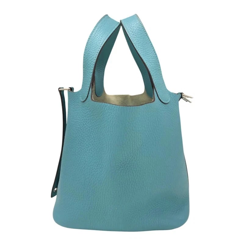 HERMES PICOTIN LOCK PM X STAMP BLUE SANCY - 2