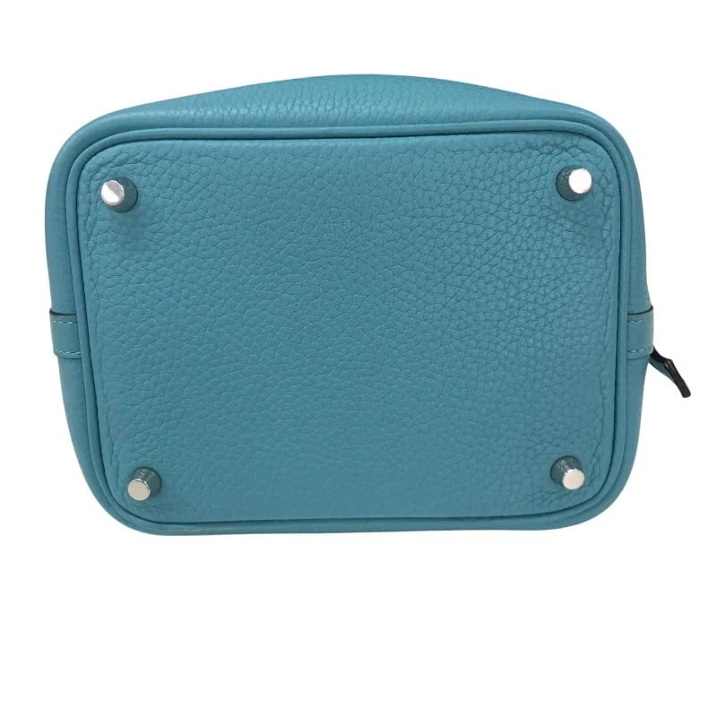 HERMES PICOTIN LOCK PM X STAMP BLUE SANCY - 4