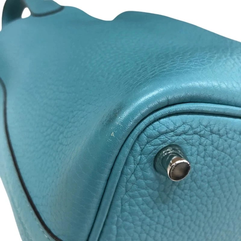 HERMES PICOTIN LOCK PM X STAMP BLUE SANCY - 5