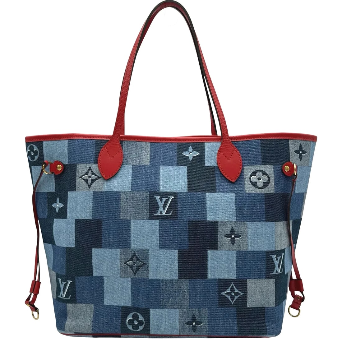 LOUIS VUITTON NEVERFULL MM SQUARE PATCHWORK TOTE (1 of 6)