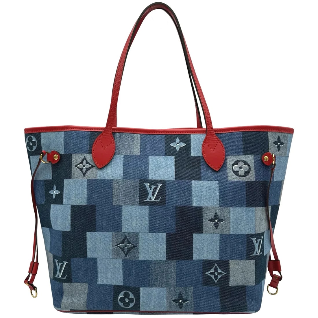 LOUIS VUITTON NEVERFULL MM SQUARE PATCHWORK TOTE - 2