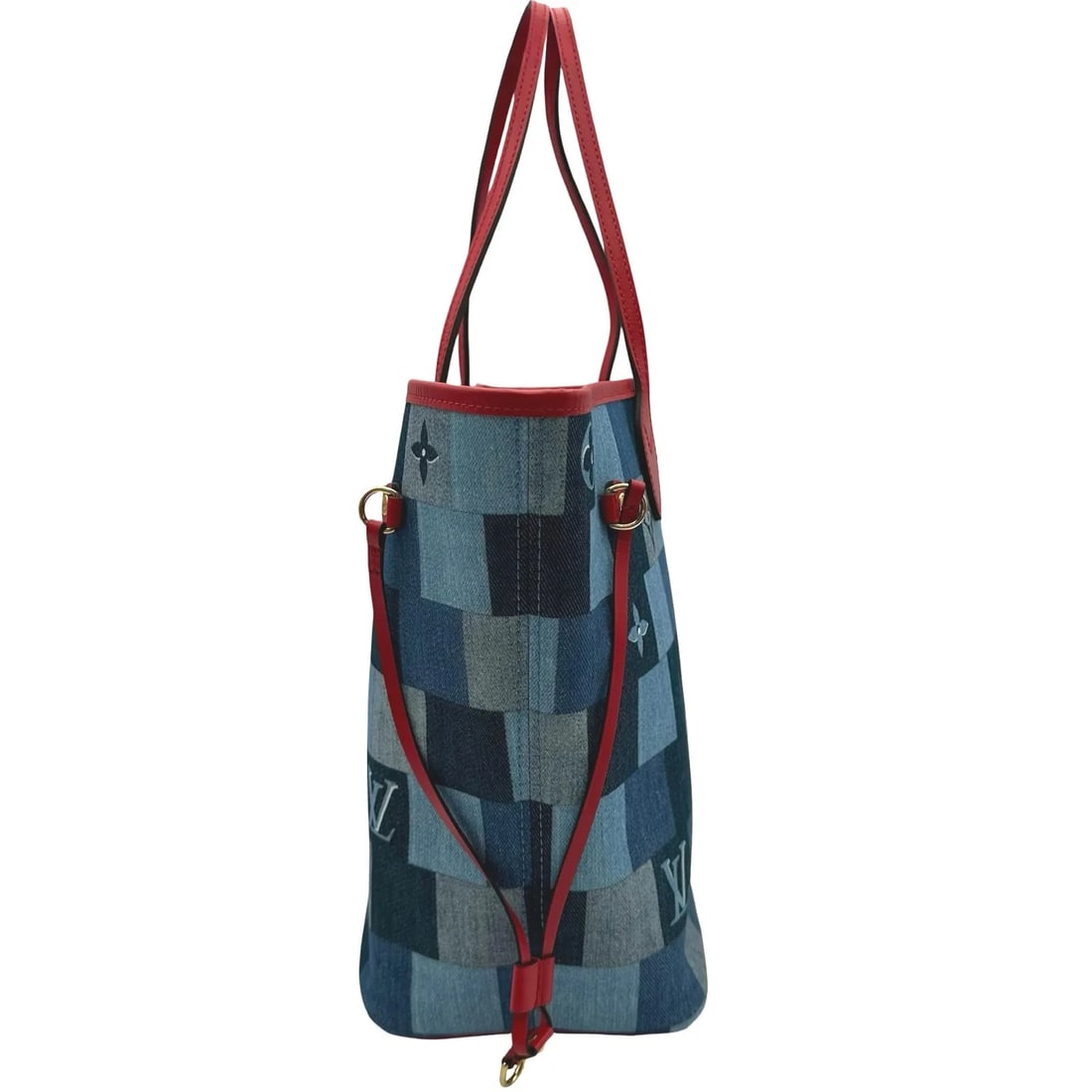 LOUIS VUITTON NEVERFULL MM SQUARE PATCHWORK TOTE - 4