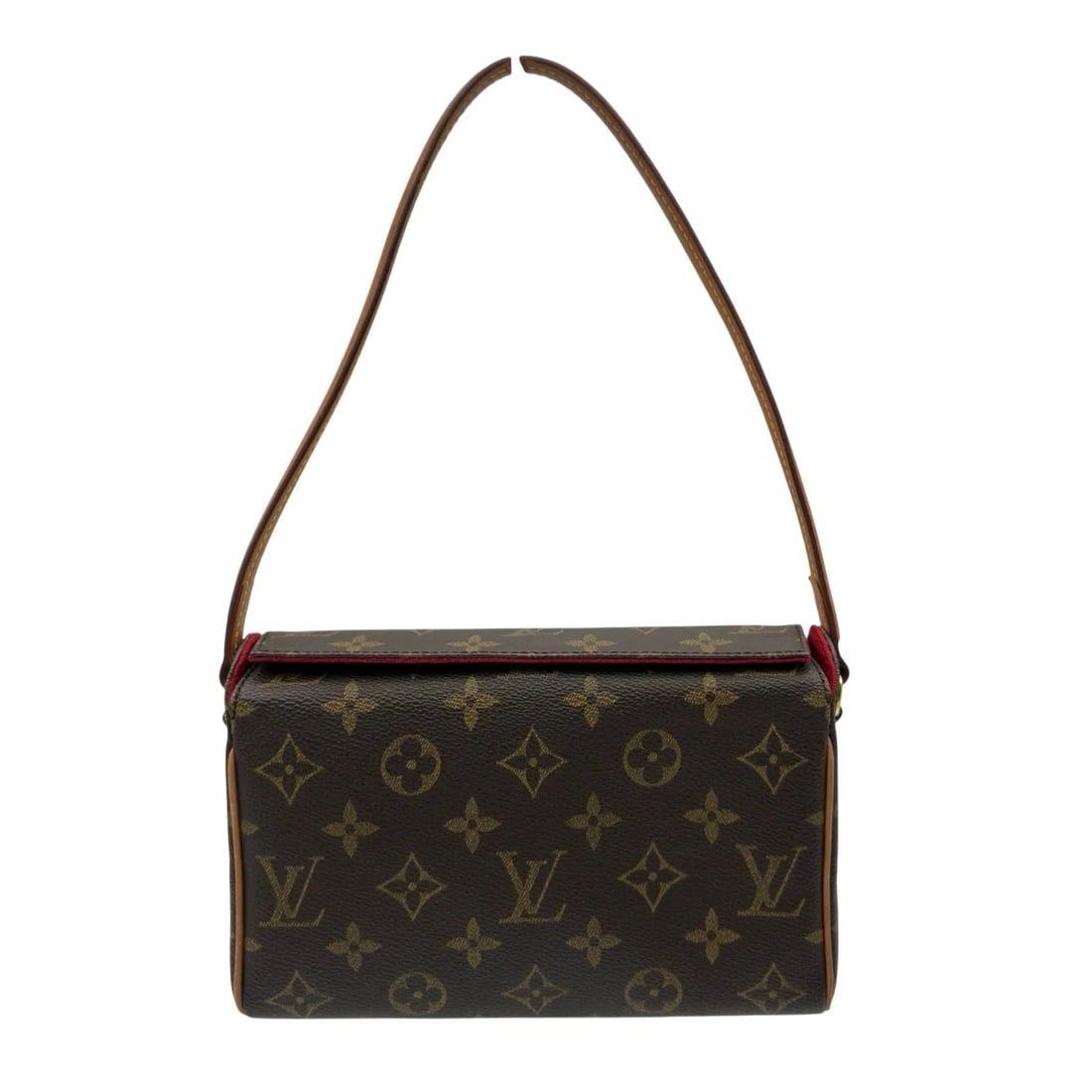 LOUIS VUITTON RECITAL GHW MONOGRAM CANVAS/LEATHER HANDBAG: LOUIS VUITTON Recital GHW Monogram Canvas/Leather Handbag Brand: LOUIS VUITTON Type/Style: Handbag Material: Monogram Canvas/Leather Color: Braun / GD Hardware Size: W: 20.0cm / H: 13.0cm / D: 6.0cm