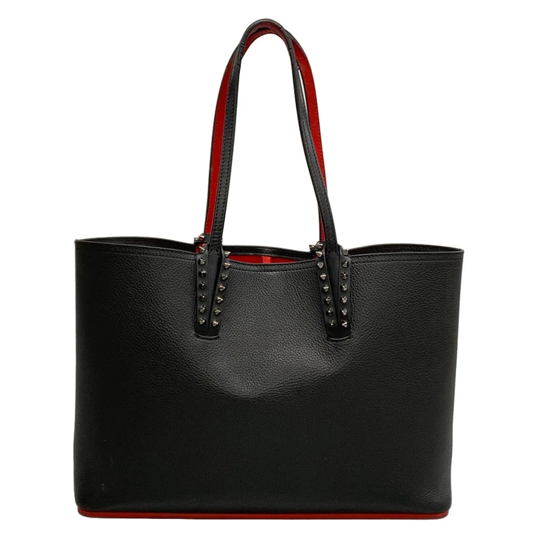 CHRISTIAN LOUBOUTIN CABATA BLACK LEATHER TOTE BAG (1 of 8)