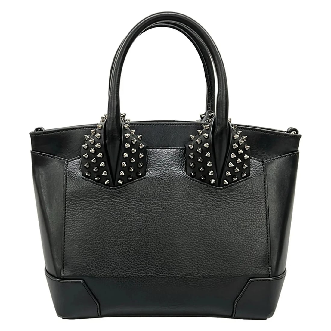 CHRISTIAN LOUBOUTIN ELOISE SMALL BLACK LEATHER HANDBAG: CHRISTIAN LOUBOUTIN Eloise Small Black Leather Handbag Brand: CHRISTIAN LOUBOUTIN Type/Style: Handbag Material: Exterior Material Leather Color: Exterior Color Black Size: Height : 7.87 inch (20 cm) W