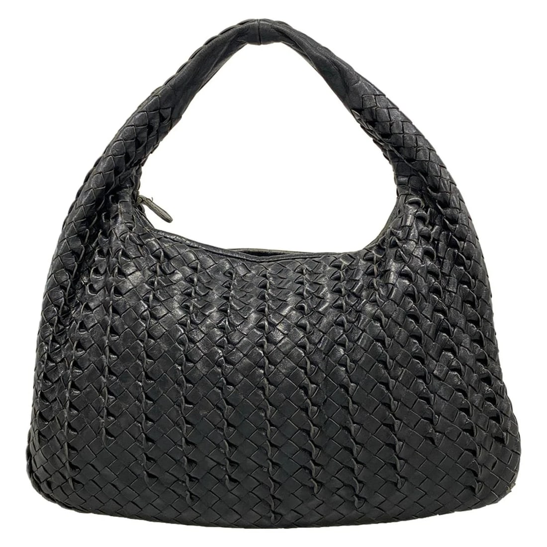 BOTTEGA VENETA MEDIUM VENETA BAG BLACK LEATHER HANDBAG: BOTTEGA VENETA Medium Veneta bag Black Leather Handbag Brand: BOTTEGA VENETA Type/Style: Handbag Material: Exterior Material Leather Color: Exterior Color Black Size: Height : 9.65 inch (24.5 cm) Widt