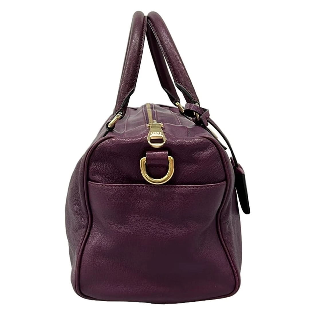 LOEWEPURPLE LEATHER HANDBAG - 2
