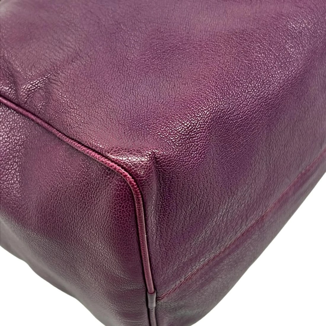 LOEWEPURPLE LEATHER HANDBAG - 6