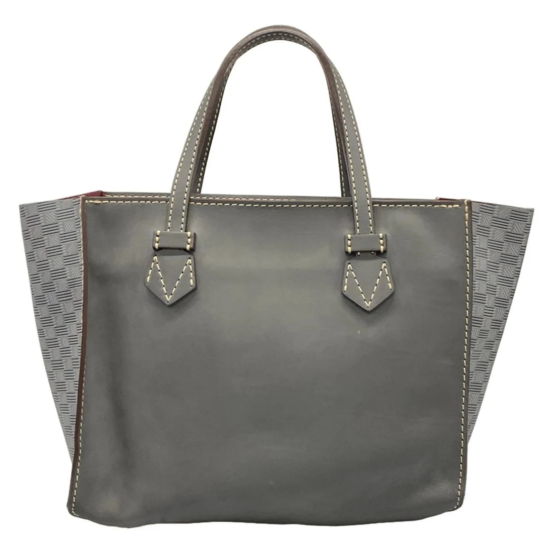 MOREAUGRAY DARK GRAY LEATHER TOTE BAG: MOREAUGray Dark Gray Leather Tote Bag Brand: MOREAU Type/Style: Tote Bag Material: Exterior Material Leather Color: Exterior Color Gray, Dark Gray Size: Height : 11.02 inch (28 cm) Width : 14.96 inch 