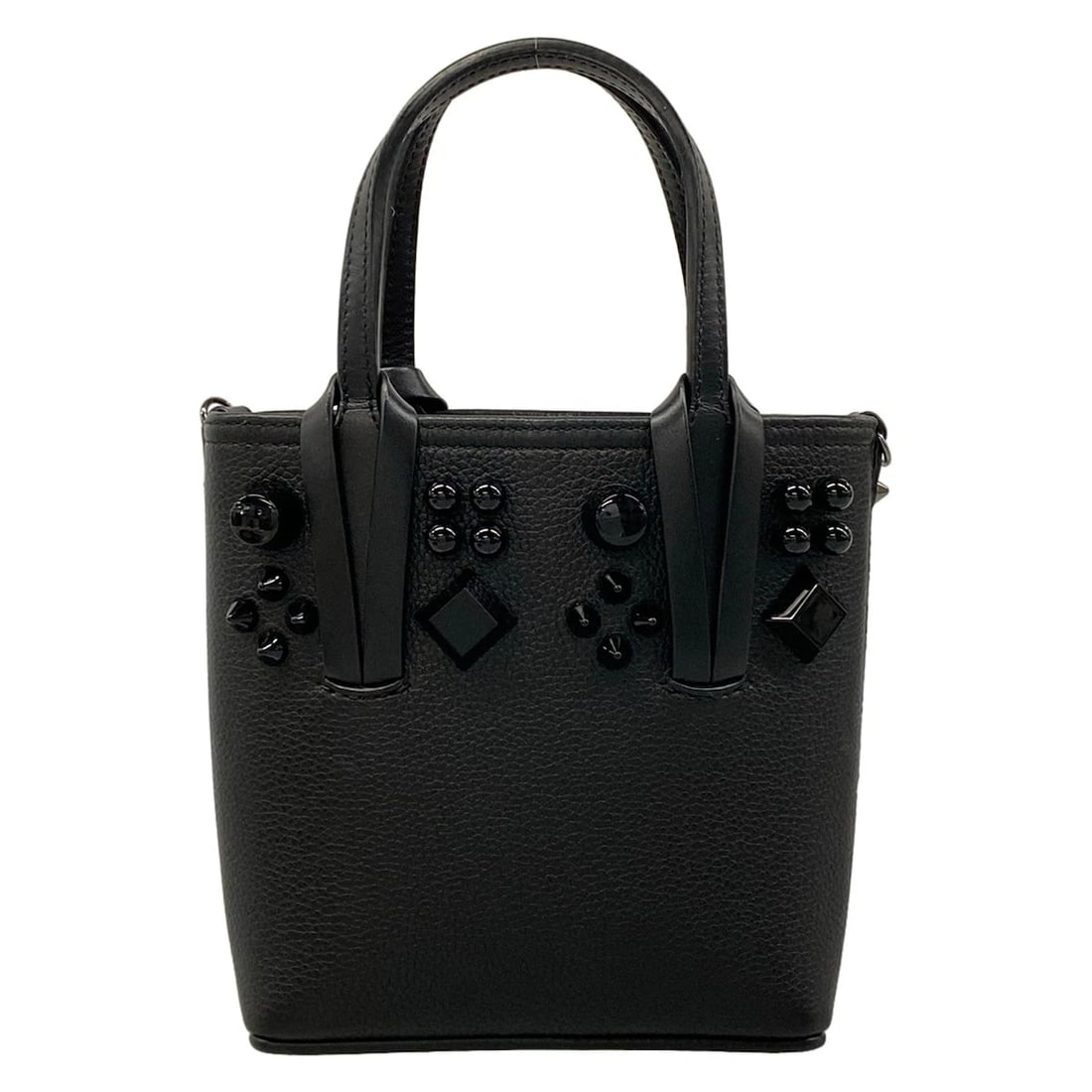 CHRISTIAN LOUBOUTIN CABATA BLACK LEATHER TOTE BAG (1 of 10)