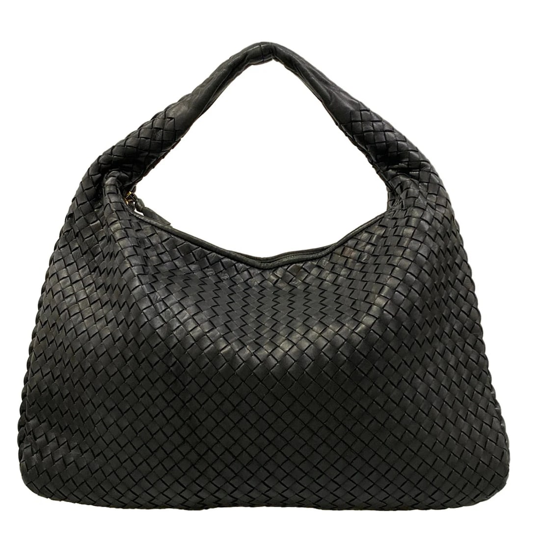BOTTEGA VENETA MEDIUM VENETA BAG BLACK LEATHER SHOULDER BAG (1 of 9)