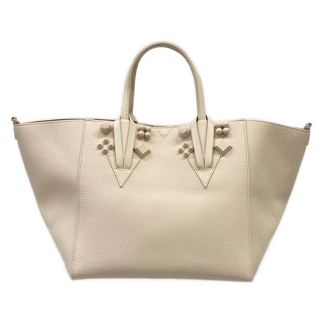 CHRISTIAN LOUBOUTIN KABASIC LIGHT PINK LEATHER TOTE BAG (1 of 9)
