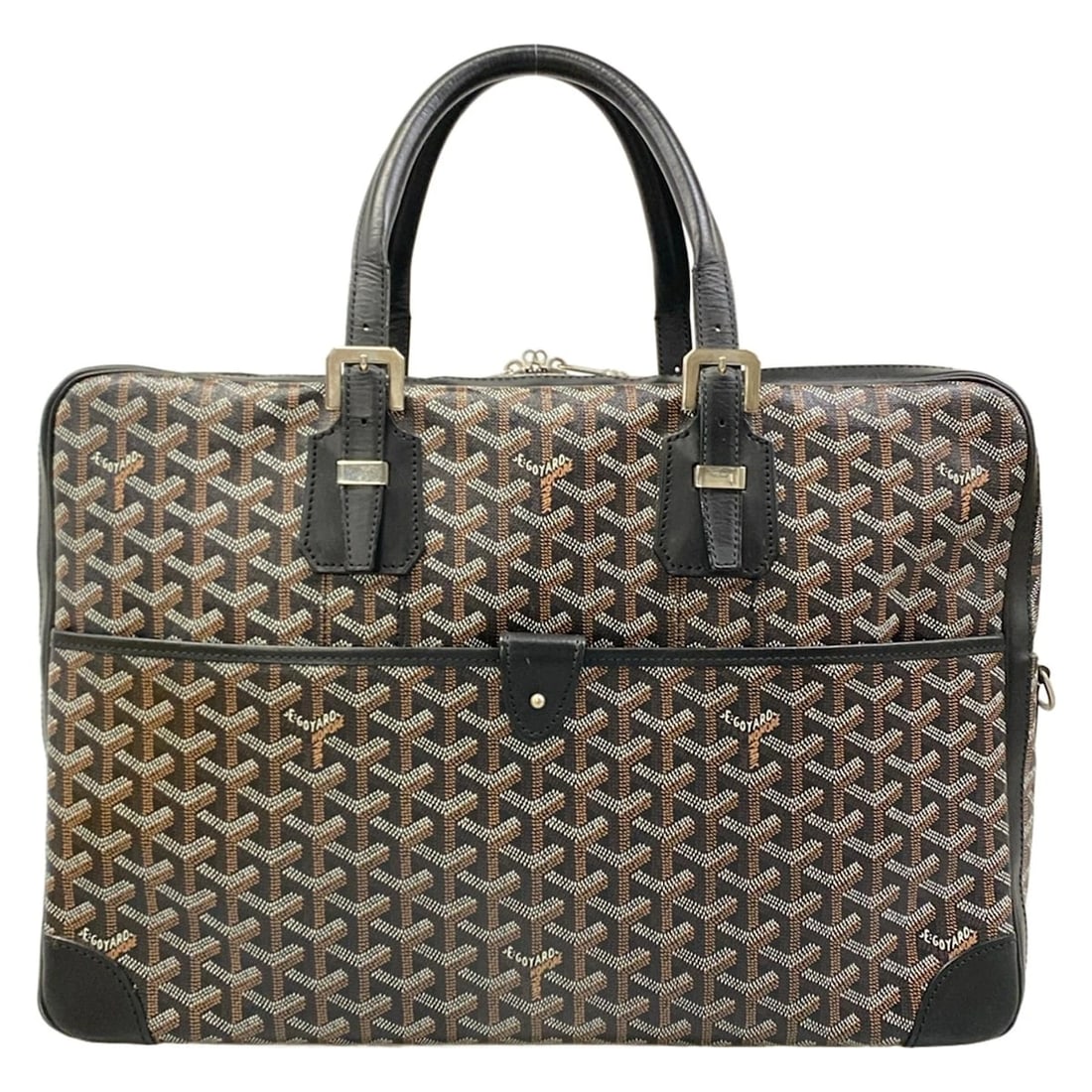 GOYARD AMBASSADE COATED CANVAS LEATHER BUSINESS BAG (1 of 10)