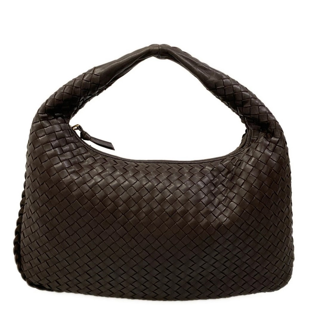 BOTTEGA VENETA MEDIUM VENETA BAG DARK BROWN LEATHER HANDBAG (1 of 9)