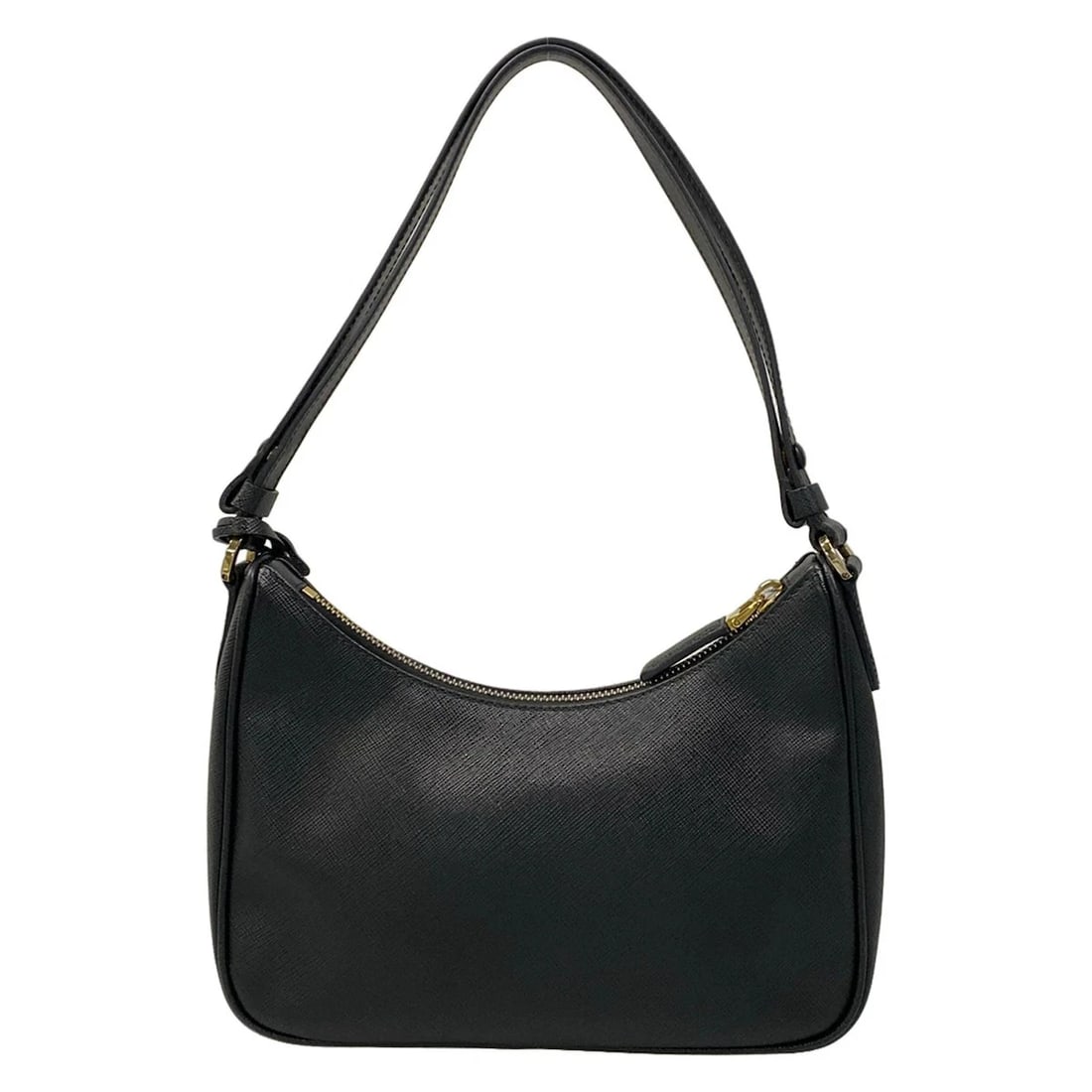 PRADA BLACK LEATHER SHOULDER BAG - 3