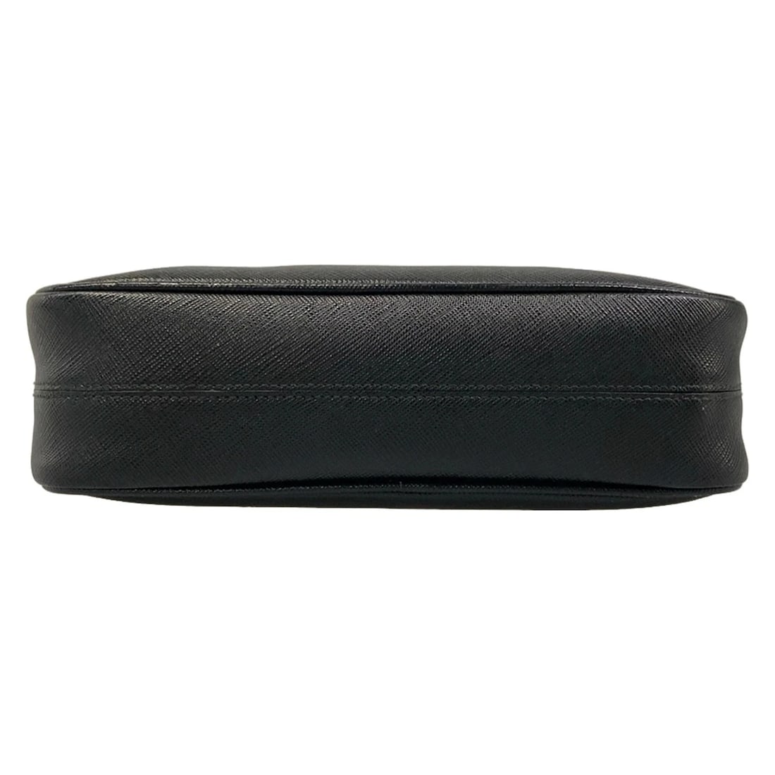 PRADA BLACK LEATHER SHOULDER BAG - 5