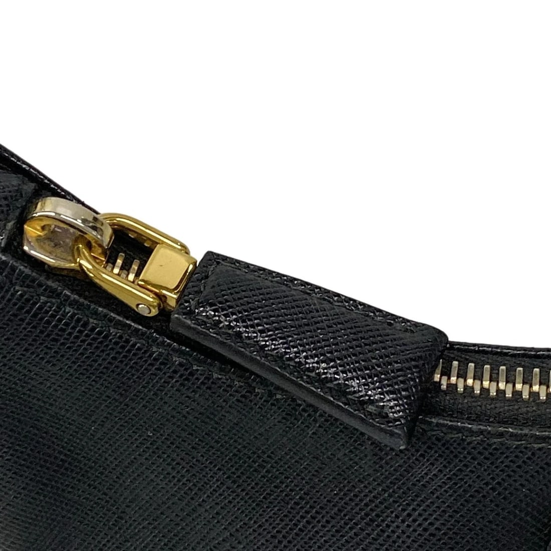 PRADA BLACK LEATHER SHOULDER BAG - 8