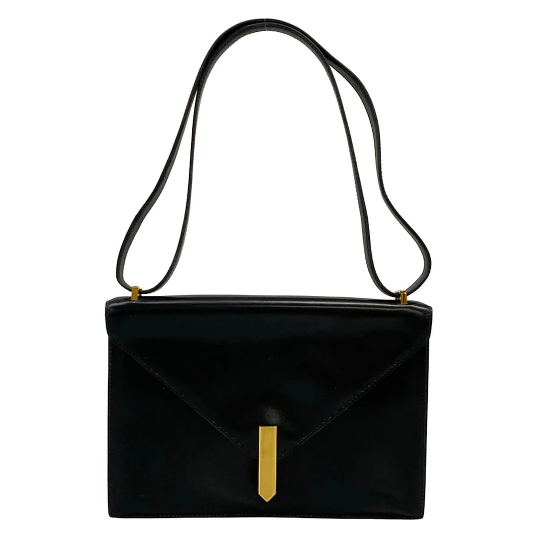 HERMES ALCAZAR BLACK BOX CALF CIRCLE D SHOULDER BAG (1 of 10)