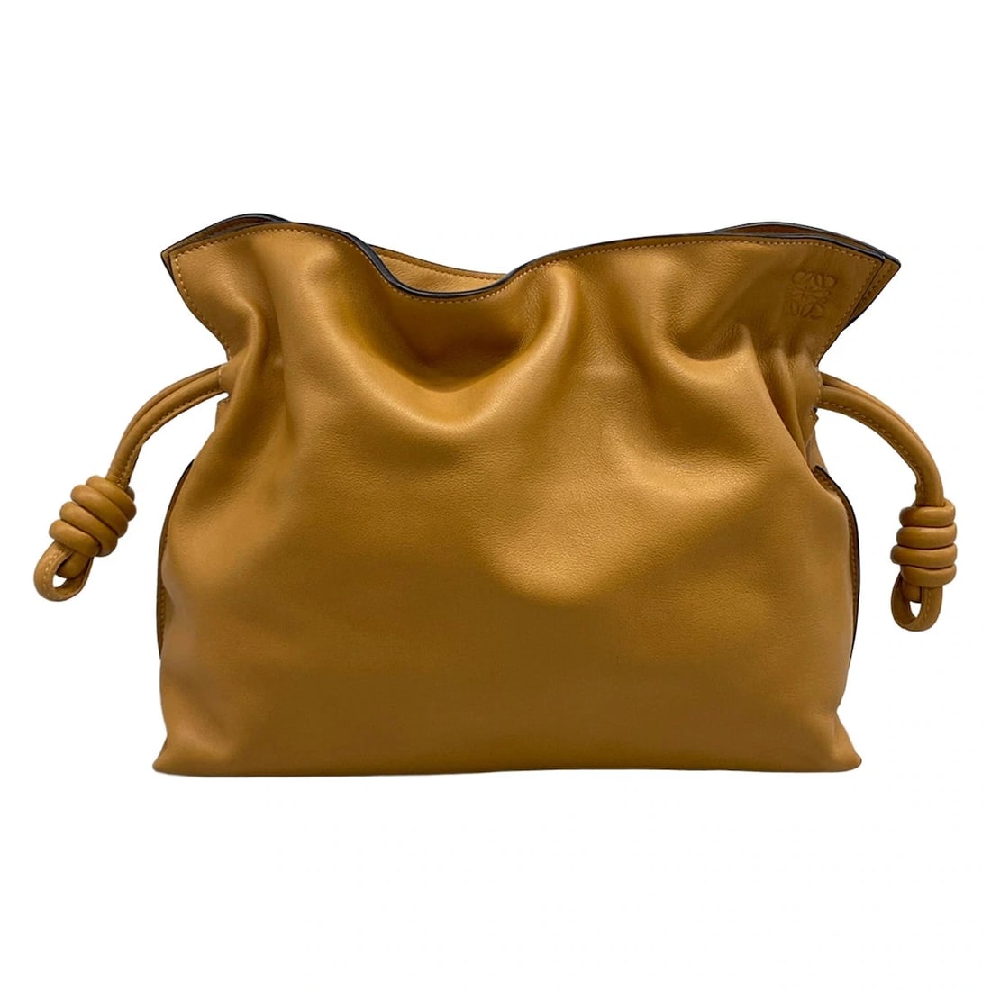 LOEWE FLAMENCO CLUTCH MEDIUMLIGHT BROWN NAPPA CALF CLUTCH BAG (1 of 10)