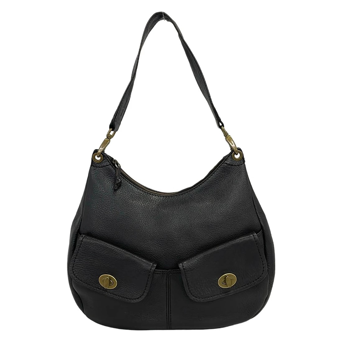 MIUMIU DARK BROWN LEATHER SHOULDER BAG (1 of 6)