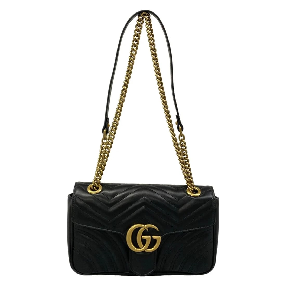 GUCCI GG MARMONT QUILTING SMALL SHOULDER BAG: GUCCI GG Marmont Quilting Small Shoulder Bag Brand: GUCCI Type/Style: Shoulder Bag Material: Exterior Material Leather Color: Exterior Color Black Size: Height : 5.91 inch (15 cm) Width : 9.84 inch (2
