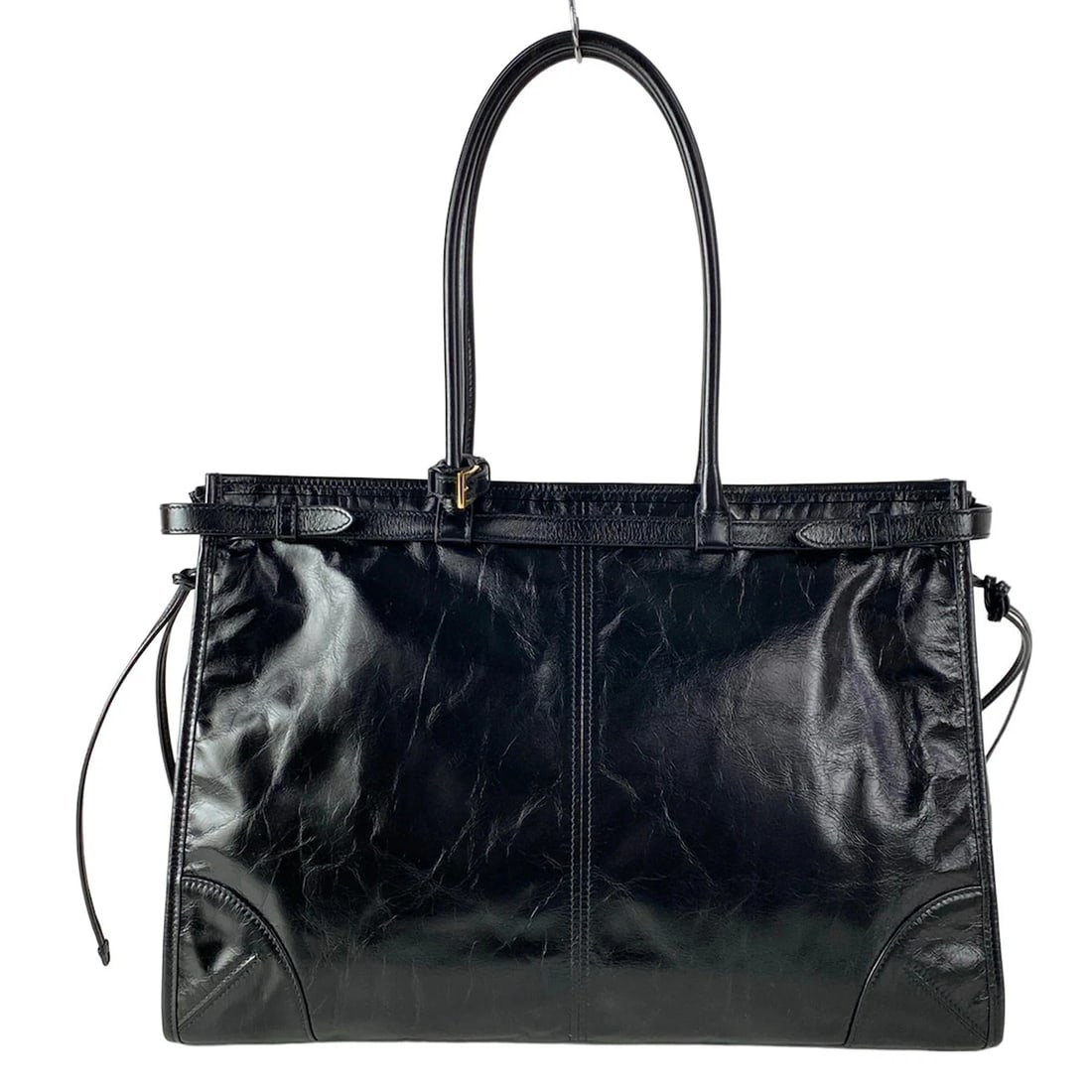 PRADA BLACK LEATHER SHOULDER BAG - 3