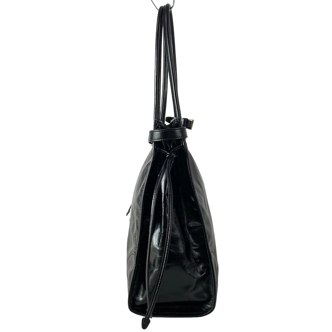 PRADA BLACK LEATHER SHOULDER BAG - 4