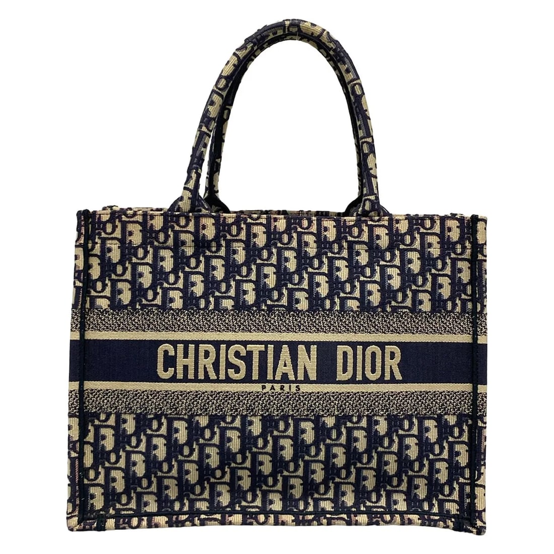 DIOR/CHRISTIANDIOR BOOK TOTE MEDIUM BAG / OLD SMALLCREAM: DIOR/ChristianDior Book Tote Medium Bag / Old SmallCream Brand: DIOR/ChristianDior Type/Style: Tote Bag Material: Exterior Material Canvas Color: Exterior Color Cream, Navy, Dark Navy Size: Height : 1