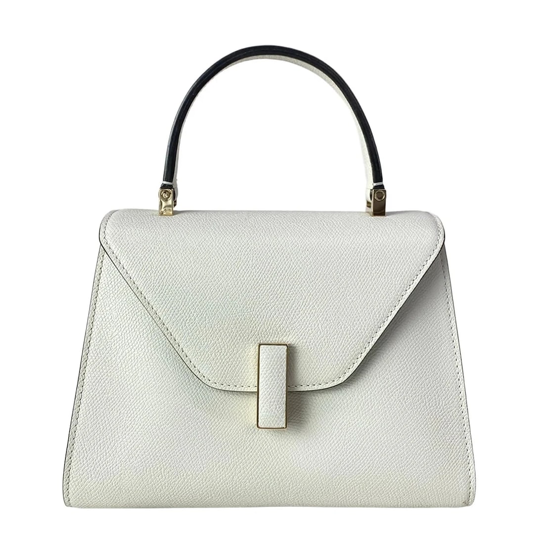 VALEXTRA MINI ISIDELIGHT GRAY SOFT CALF LEATHER HANDBAG: Valextra Mini IsideLight gray Soft Calf Leather Handbag Brand: Valextra Type/Style: Handbag Material: Exterior Material Soft Calf Leather Color: Exterior Color Light gray Size: Height : 6.3 inch (16 c