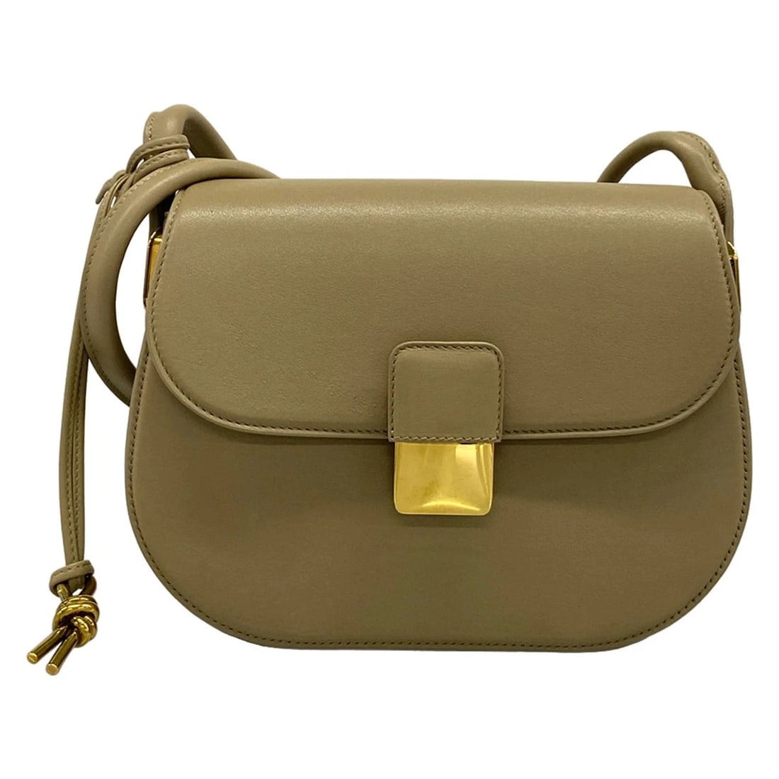 BOTTEGA VENETA DESIREEKHAKI LEATHER SHOULDER BAG (1 of 10)