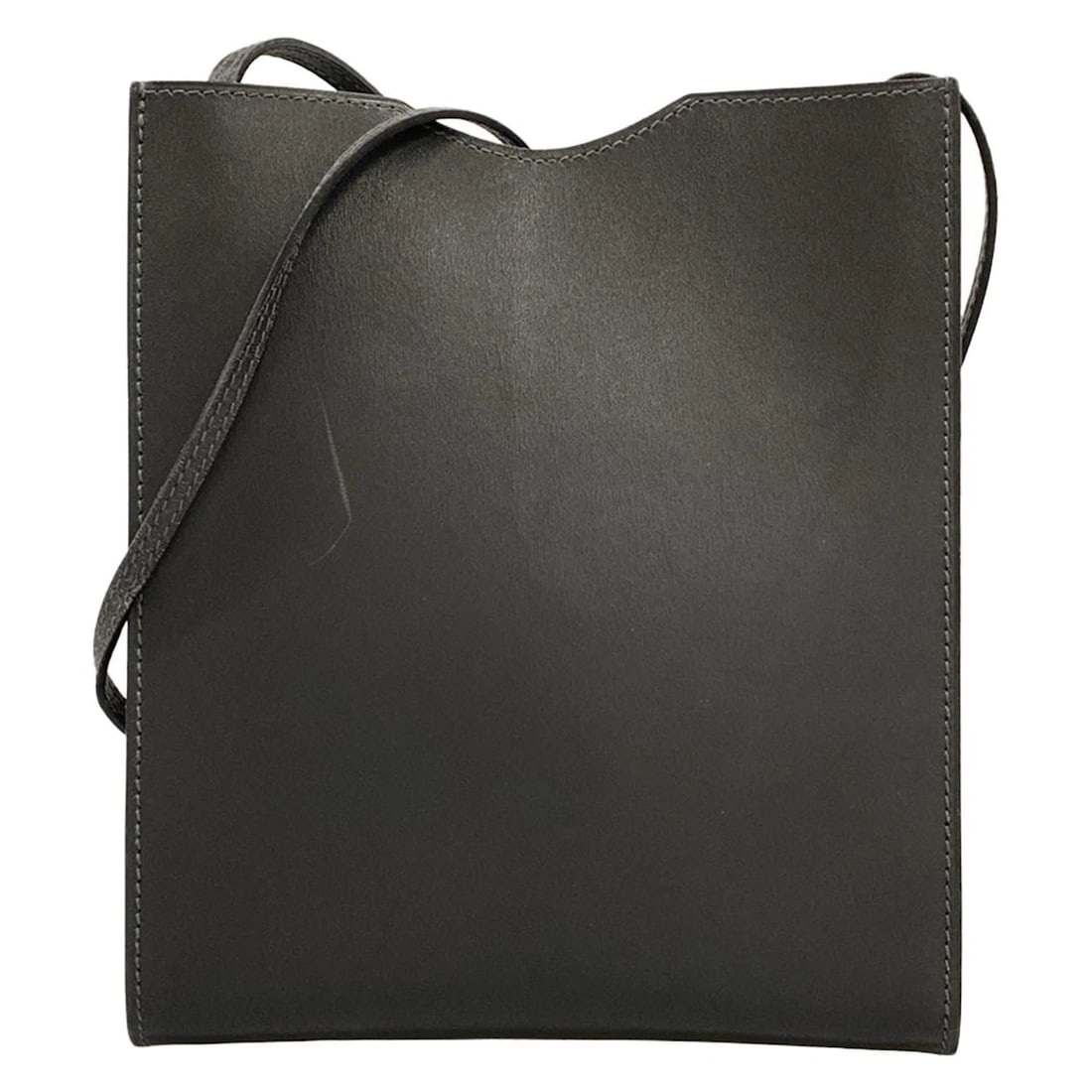 HERMES ONIMETOU DARK GRAY BOX CALF SHOULDER BAG: HERMES Onimetou Dark Gray Box Calf Shoulder Bag Brand: HERMES Type/Style: Shoulder Bag Material: Exterior Material Box Calf Color: Exterior Color Dark Gray Size: Height : 7.48 inch (19 cm) Width : 6.5