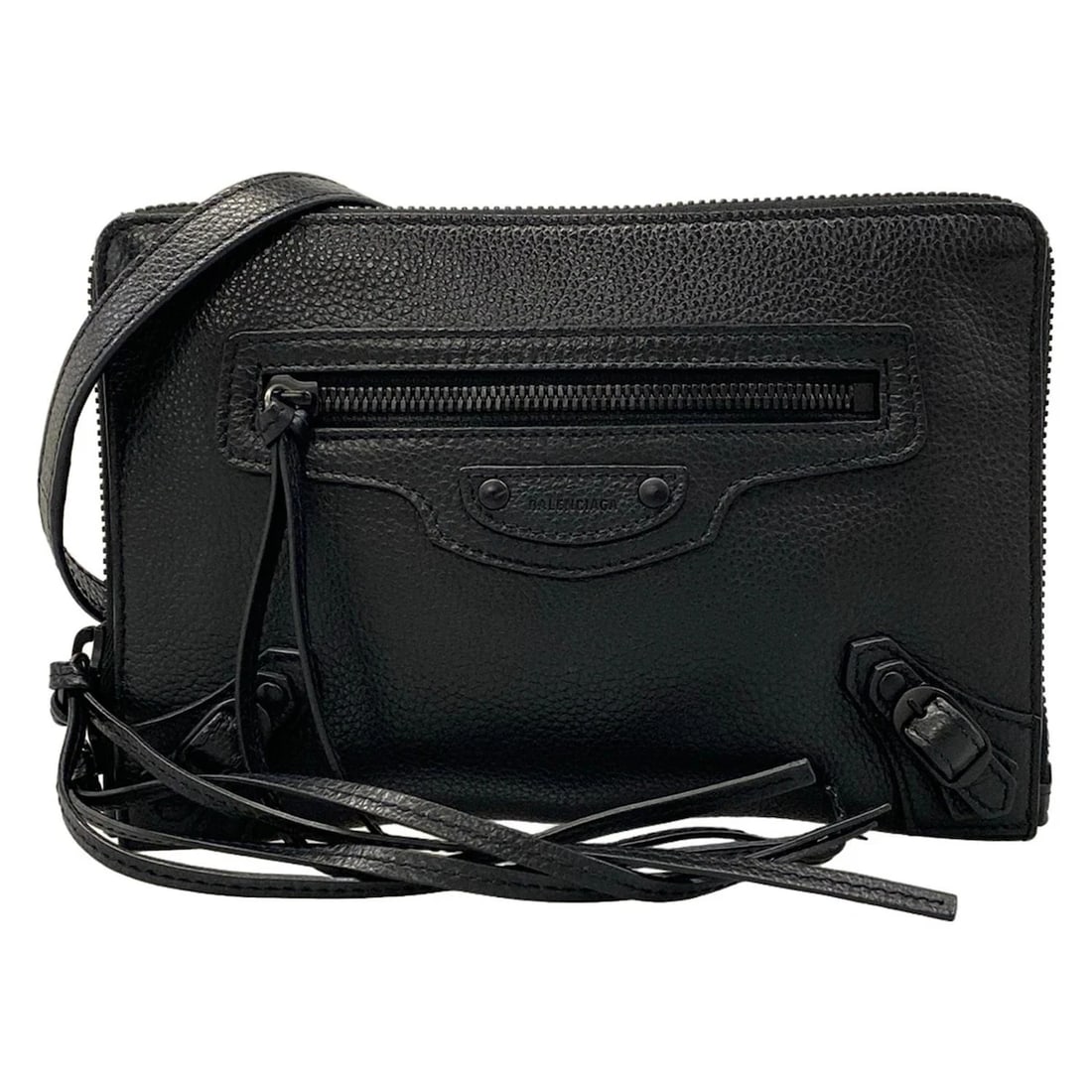 BALENCIAGA NEO CLASSIC CITY BLACK LEATHER SHOULDER BAG (1 of 10)