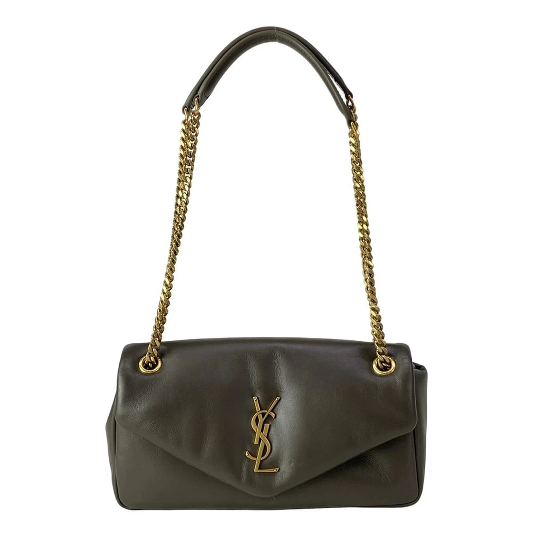 SAINT LAURENT PARIS DARK BROWN LEATHERSHOULDER BAG (1 of 9)