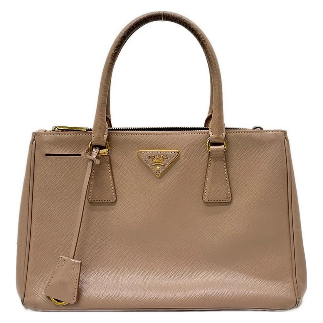 PRADA GALLERIAPINK BEIGE SAFFIANO LAX HANDBAG (1 of 11)