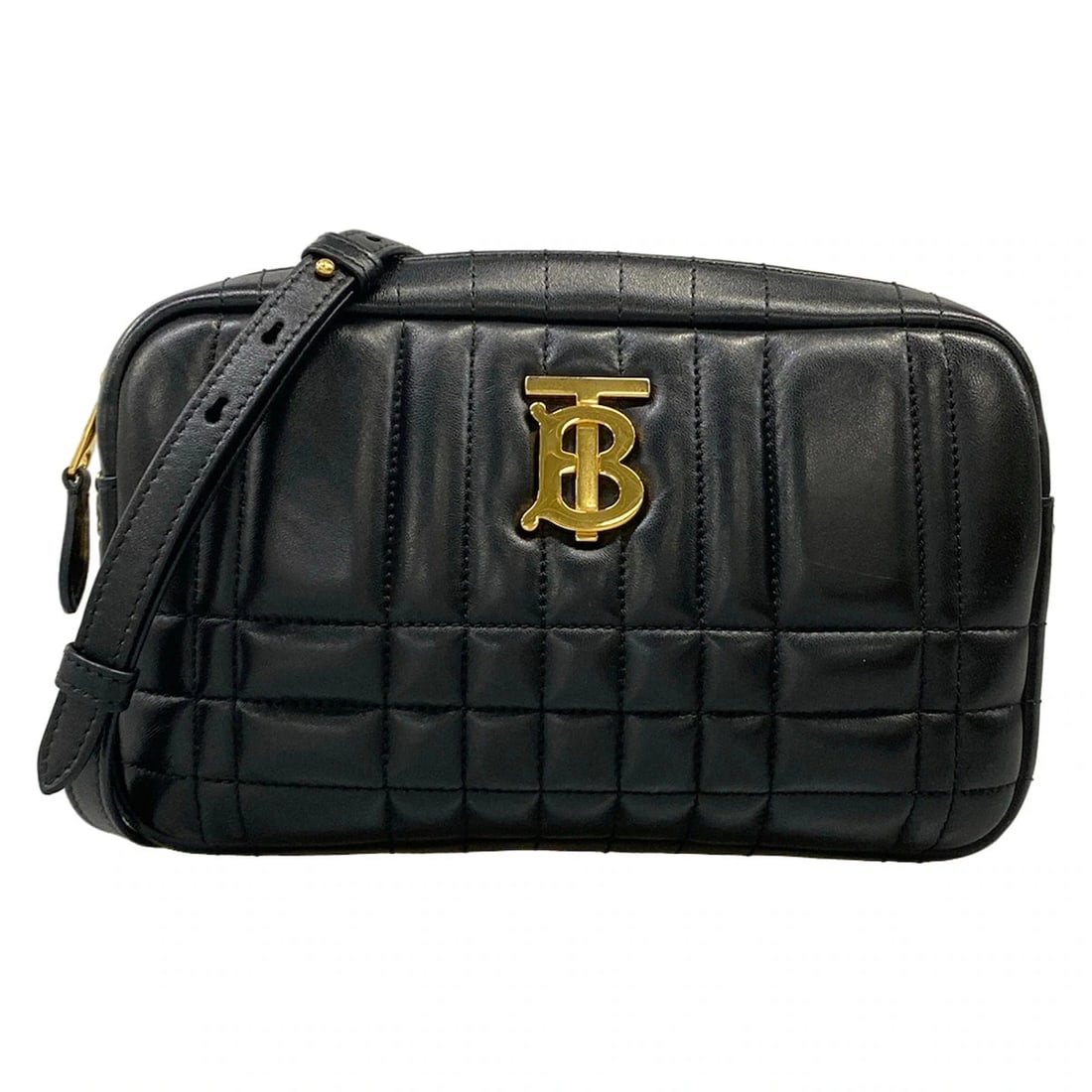 BURBERRY LOLA CAMERA BAG BLACK LEATHER SHOULDER BAG (1 of 9)